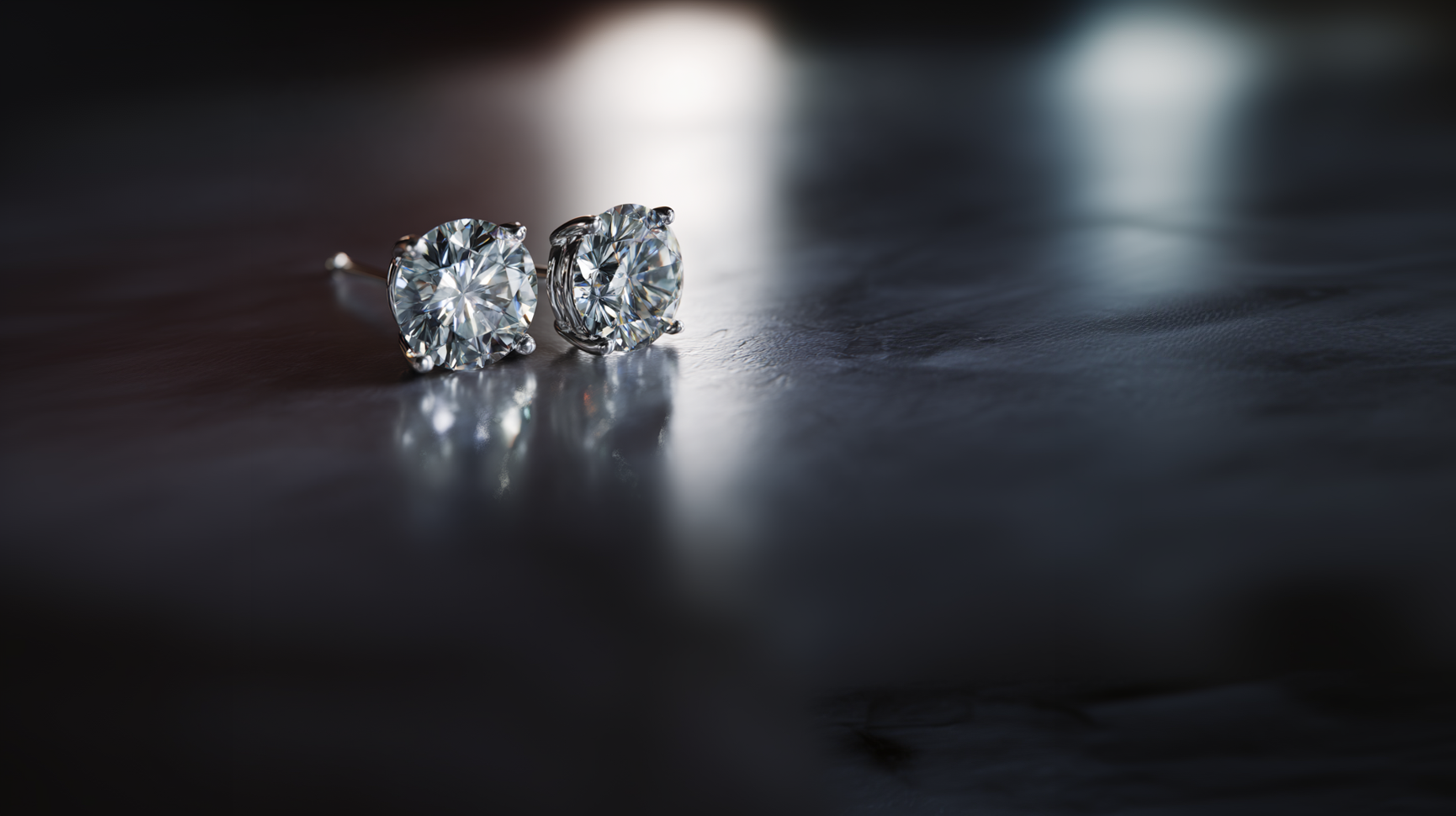 Диамантени обици