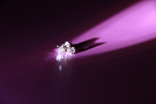 Diamond earrings in platinum "Zanaya"