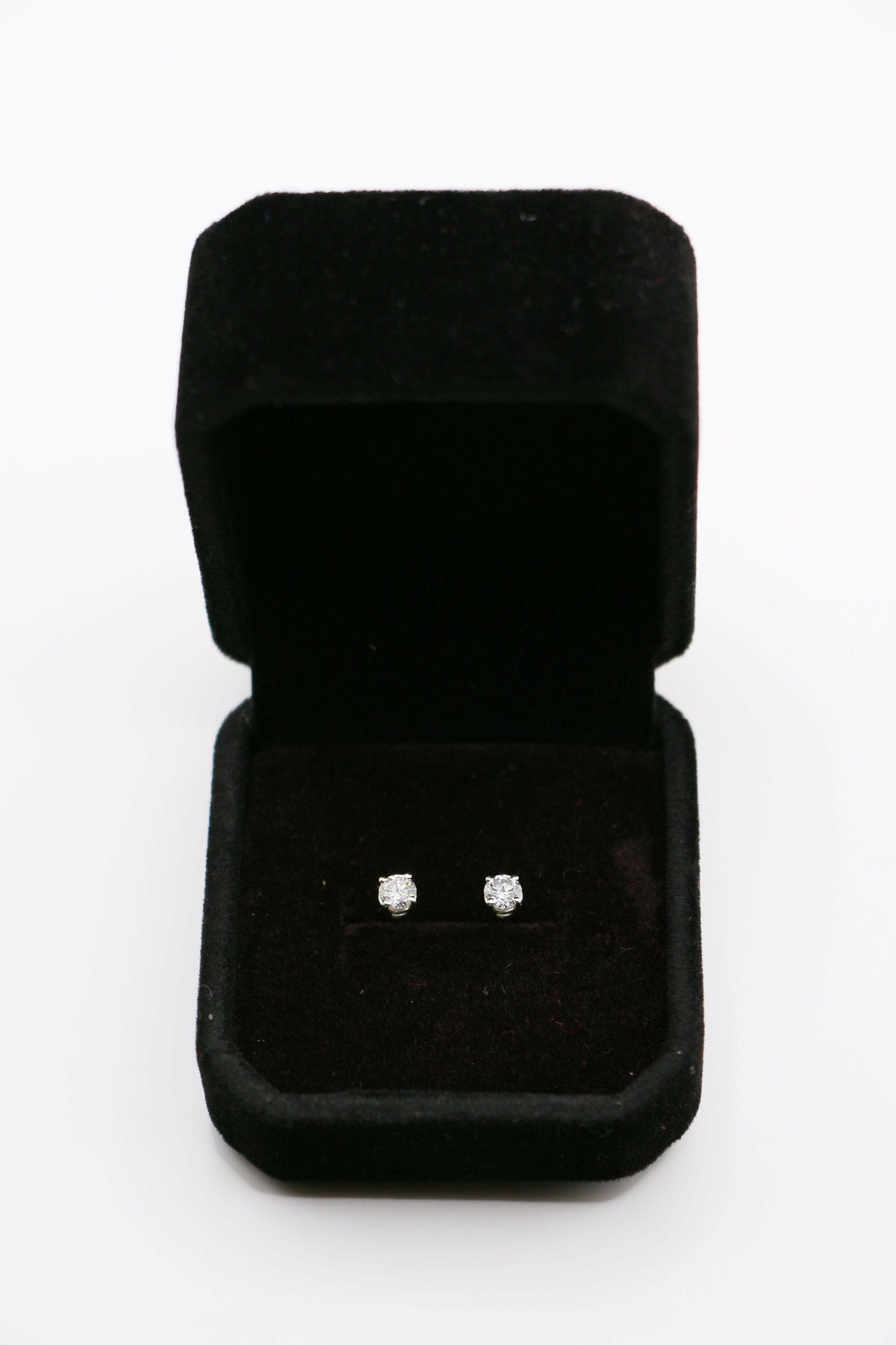 14K yellow gold diamond earrings "Soley"