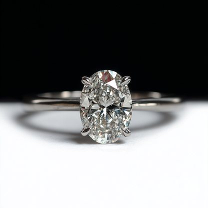 Пръстен „Кристалия“ с овален диамант