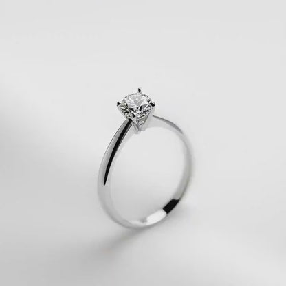 White gold engagement ring "Sparkle"
