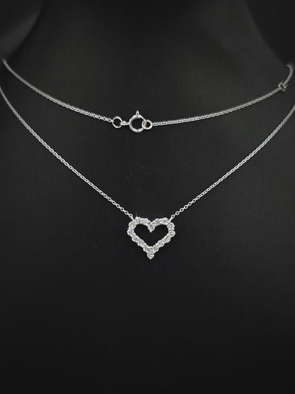 Diamond heart necklace "Luminé Sixteen"