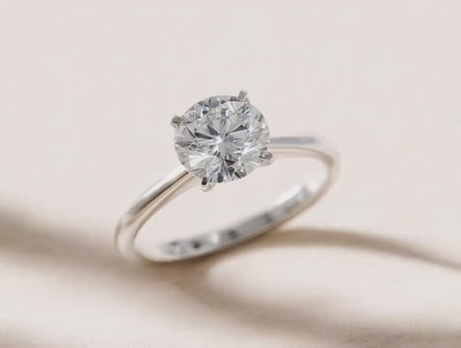 Engagement ring "Cupid" with exclusive diamond