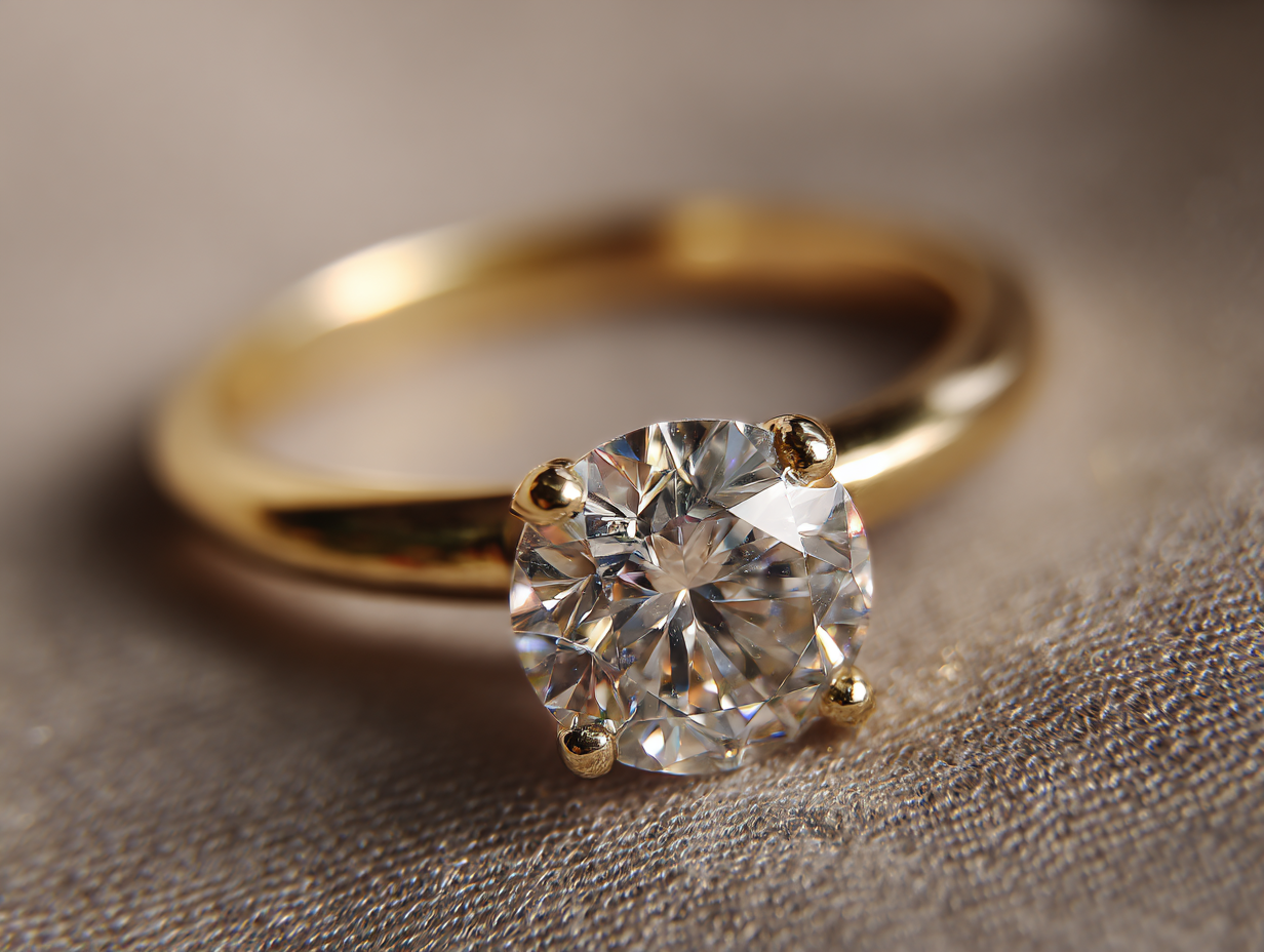 Пръстен от 14К жълто злато "Жадор"