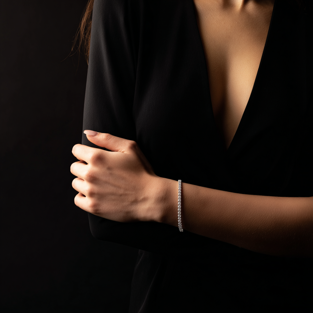 Тенис Гривна с 6,5 ct. диаманти "Селест" 3мм