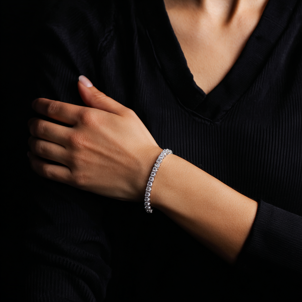 Тенис Гривна с 6,5 ct. диаманти "Селест" 3мм