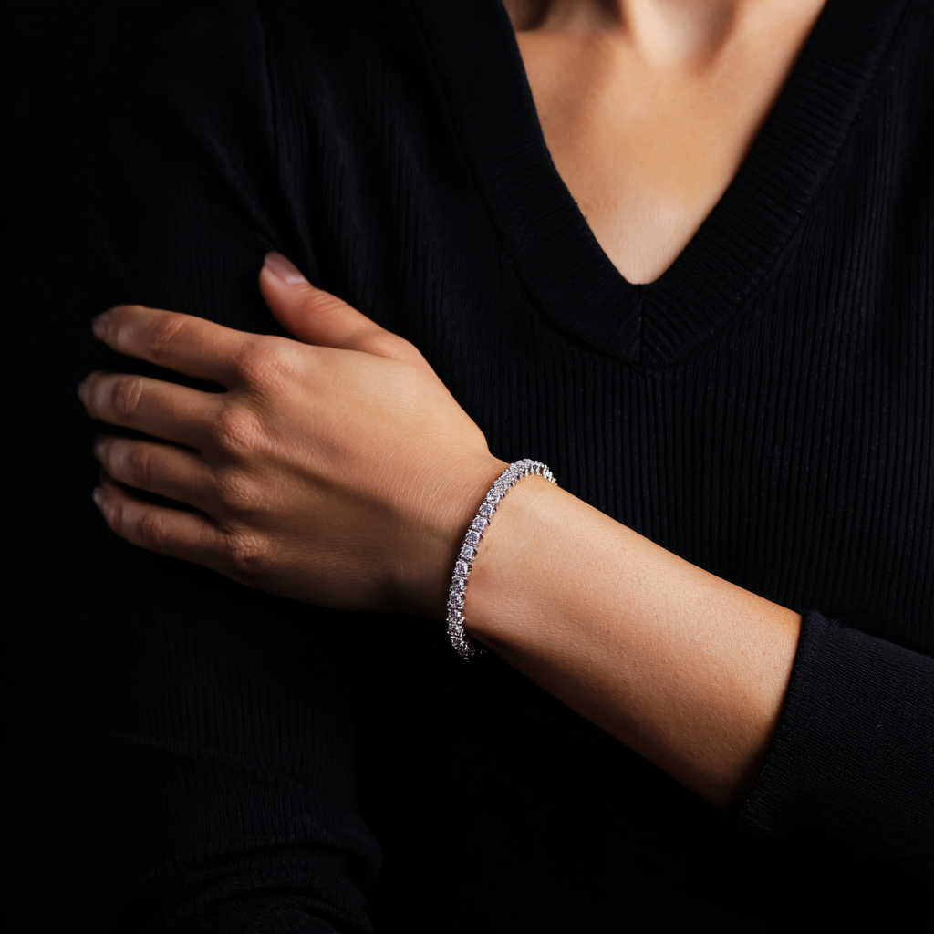 Тенис Гривна с 6,5 ct. диаманти "Селест" 3мм