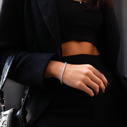 Тенис Гривна с 6,5 ct. диаманти "Селест" 3мм