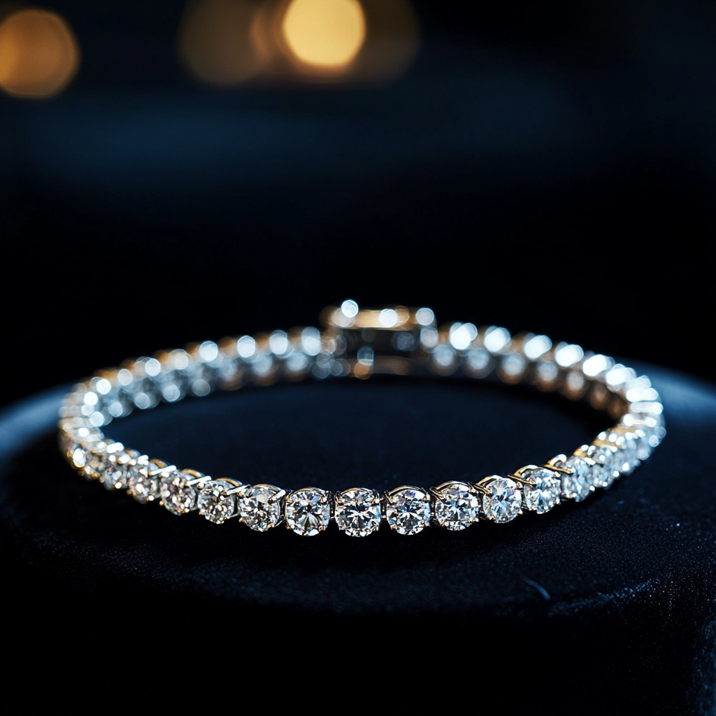 Тенис Гривна с 6,5 ct. диаманти "Селест" 3мм