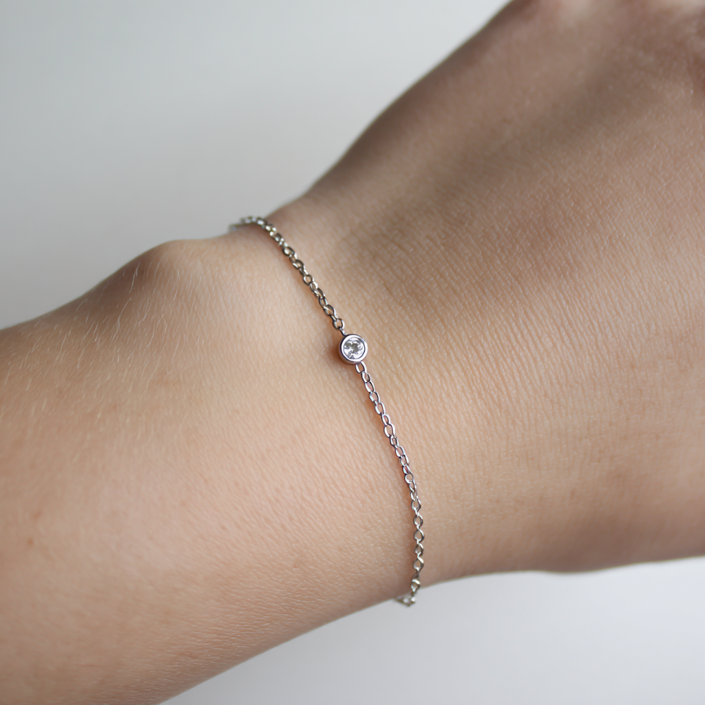 Гривна с лаб. диамант "Старлет"