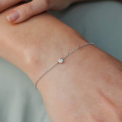 Гривна с лаб. диамант "Старлет"