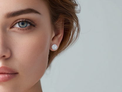 Diamond earrings in platinum "Zanaya"