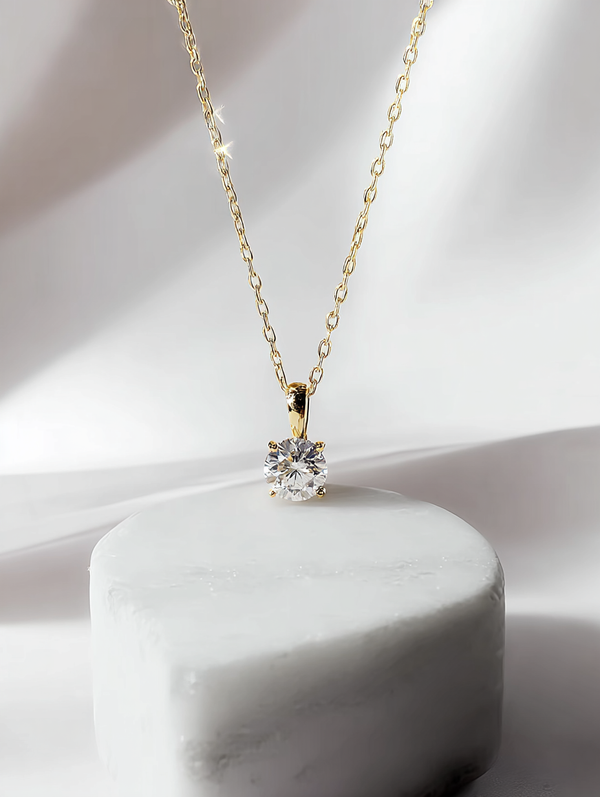 Диамантено колие "Блан" от жълто злато - Karat Bulgaria